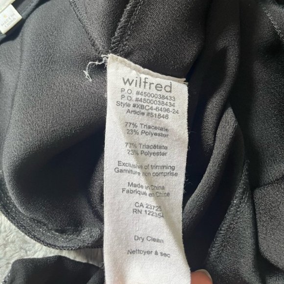 Aritzia Wilfred Larvotto Shorts Black Size 6 - Picture 10 of 10